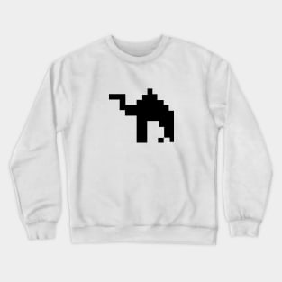 camel animal sillhouette pixel Crewneck Sweatshirt